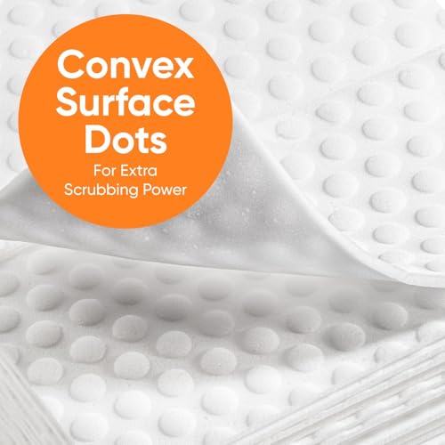 Image of Superio High Density Miracle Eraser Sheets - 48 Count - Extra Durable Cleaning Pads with Convex Dots for Heavy Duty Cleaning