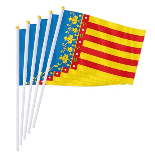 Drapeaux de Valence lot de 50 pour décoration de table espagnole