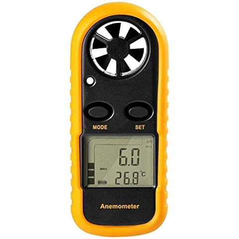 TenYua Gm816 Digital Handheld Anemometer, Pocket Digital Anemometer with LCD Display for Measuring Wind Speed, Temperature and Wind Chill Cover