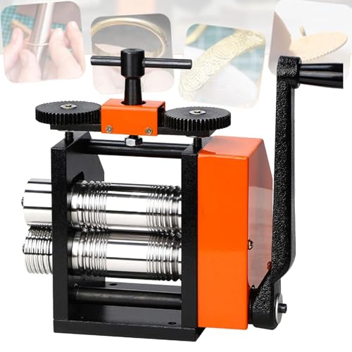 Strumento per laminatoio per gioielli per lamiere e fili, spessore controllabile con precisione per allungare, modellare e goffrare modelli