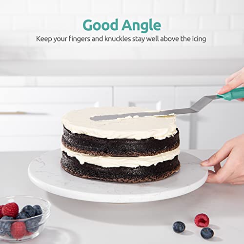 Image of U-Taste Offset Icing Spatula Set, Cake Frosting Spreader, 6 /8 /10in,Aqua Sky