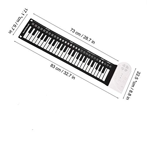 TIREOW Piano à Enroulement Flexible Portatif à 49 Touches, Clavier électronique Caoutchouc De Silicone Piano Souple… - Les Beatles, Paul McCartney, John Lennon, RIngo Starr, George Harrison TIREOW Piano à Enroulement Flexible Portatif à 49 Touches, Clavier électronique Caoutchouc De Silicone Piano Souple… – Image 7
