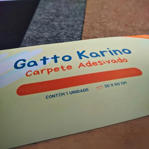 Gatto Karino Carpete Adesivado para Arranhador de Gatos, 30 x 60 cm (Bege)