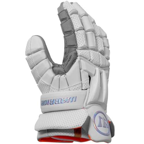 WARRIOR Burn XP2 Lacrosse Gloves (White, Medium 12\")