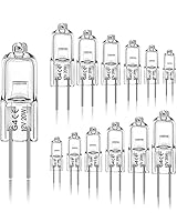 Jaenmsa G4 Halogen Light Bulbs, G4 12V 20W Light Bulbs 2 pin, Warm White 2700K Dimmable, Non-Flicker, 12 Pack