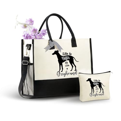 Bolsa Tote de Lona para Amantes de Perros miniatura 1