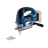 Color: azul Bosch Professional 18V System GST 18V-155 BC - Sierra de calar a batería (3800 cpm, profundidad 135 mm, sin bateria, en caja)
