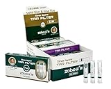 ZOBO Slim Size Disposable Cigarette Filters Three-Layer Microporous Multi-Filtering to Reduce Tar and Smoke Stains (120 Per Pack) Elegant and Stylish Design, Suitable Fine Cigarettes (5mm)