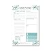 Teal Undated Daily Task Planner To do List Pad, Mom School Family Life Work Personal Productivity Notepad, Day Schedule Organizer, Cute Gift Idea, Fitness Exercise Goal Habit Tracker 50 Tear Off Pages