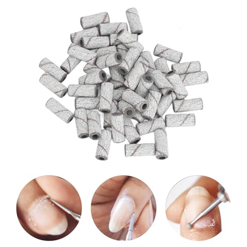 100Pcs SandingBands 150 Grinding Polisher for Nail Drill Files, Effective Dead Skin Removal, Footcare Tool with Multiple Sizes, Sandstone Material - Image 3