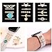 Decorative Wristband Metal Watch Strap for Fashion Crystal Bling Zircon Decorative Metal Strap Charms