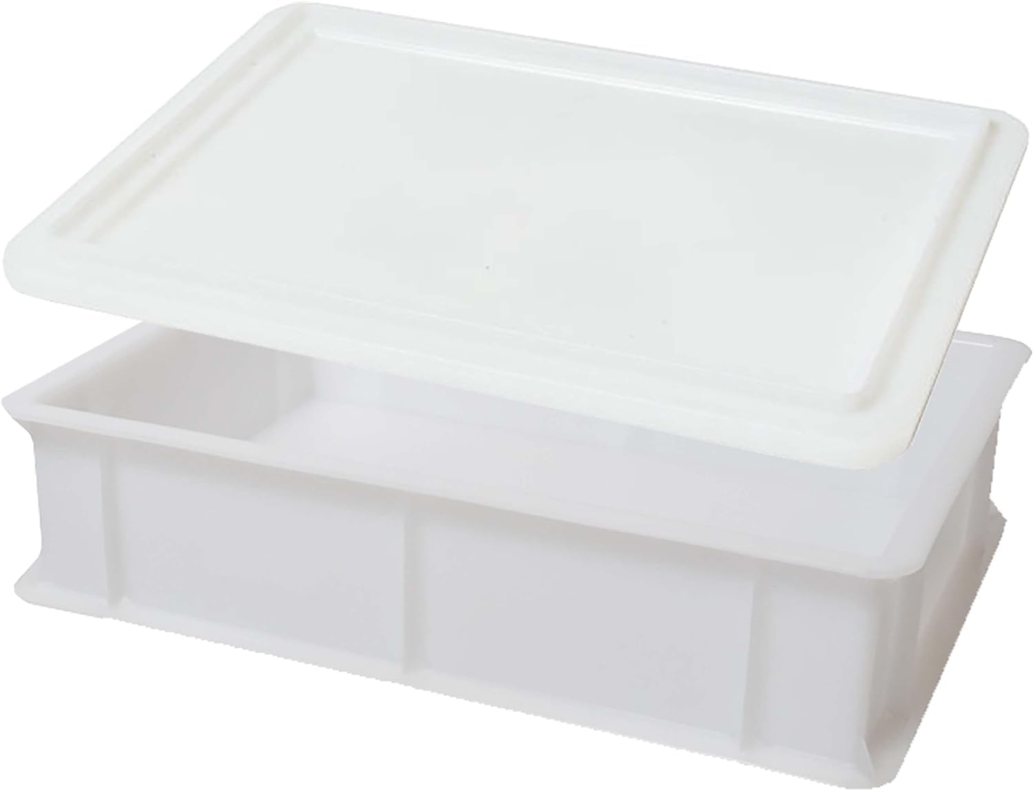 Set 3 cassette impasto pizza lievitazione pane cm 40x30x10 con coperchio professionali certificate al contatto alimentare bacinella da frigo panetti palline