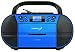 Produktbild CD-Player mit Kassettendeck | Tragbares Stereo Radio | Kinder Radio | Stereo Radio | USB | CD/MP3 Player | Radio | Kopfhöreranschluss | Aux in | LCD-Display | (Deep Ocean Blue)