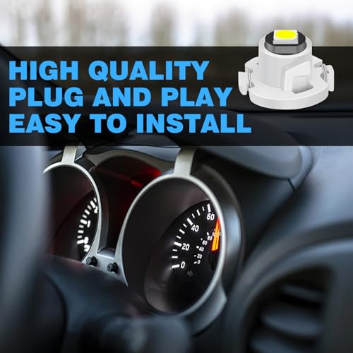 10 unidades bombilla LED T4.2 para tablero 12V blanco miniatura 7