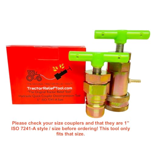 Image of 1 inch 7241-A The Original Hydraulic Quick Coupler Pressure Decompression Relief Release Tool 1 inch 7241-A Size by Tractor Relief Tool