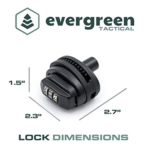 Evergreen Customizable 3 Digit Combination Universal Trigger Lock For Handguns, Pistols, Rifles, Shotguns, Bb Guns, Ar, Firearms (1) #TOP2