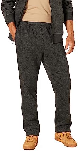 Amazon Essentials Men's Fleece Sweatpant (Available in Big & Tall), Charcoal Heather, X-Large
