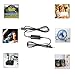 KUNCAN USB 5V to 12V DC - USB Voltage Step Up Converter Cable(12V 0.7A-1A), USB A to 12V DC 5.5 x 2.1mm Adapter with DC Jack 5.5 x 2.5mm & 3.5 x 1.35, 5 Ft 12 Volt DC Power Cable