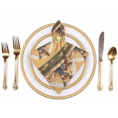 Servilletas de Tela Reutilizables con Estampado Floral miniatura 3