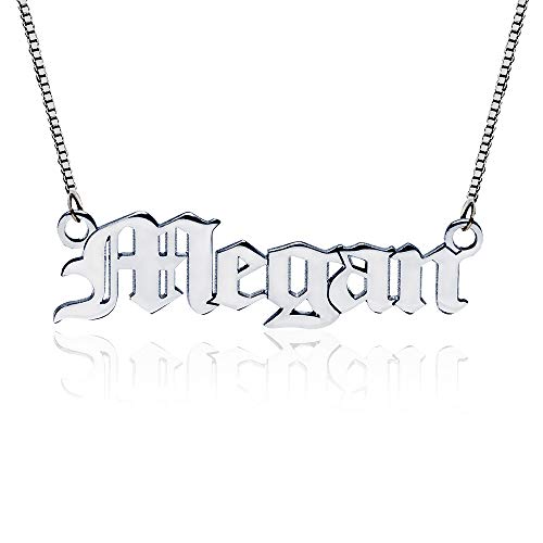 Custom Name Necklace Personalized 18K Gold Plated Nameplate Customized Jewelry Gift For Women #TOP4