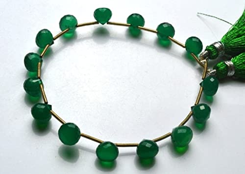 Onyx vert naturel en perles oignons pour créer vos bijoux bohèmes chic