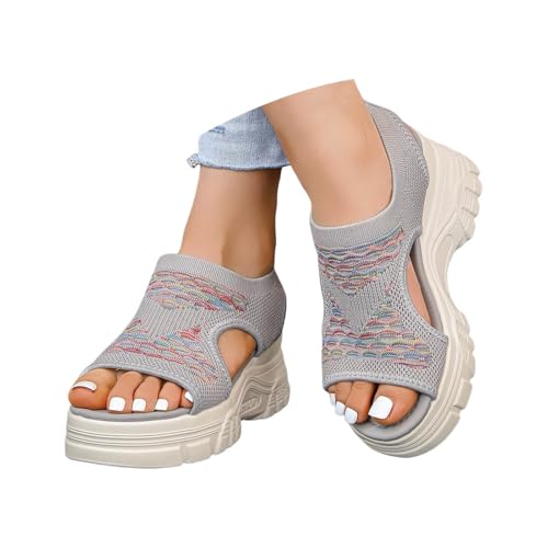 Chaussures à talon compensé élégantes avec plateforme en liège naturel