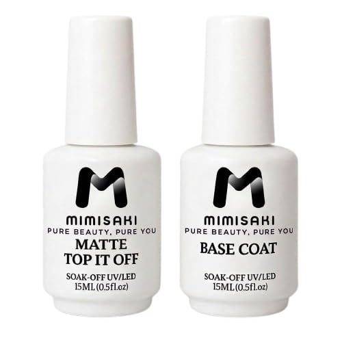 UV Gel Nail Base Coat & Shiny Matte It Off Top Coat Combo | 15ML Each | Long-Wear Soak-Off-image-27
