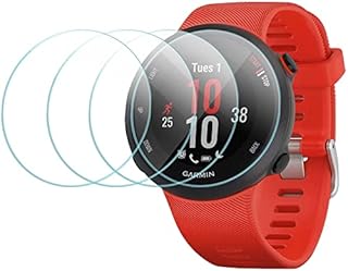 Diruite 4 Stück Displayschutz für Garmin Forerunner 55/45/45S/245/245 Music Schutzfolie,HD Glas Displayschutzfolie für Garmin Forerunner 55/45/45S Intelligente Uhr [Anti-Kratzen]