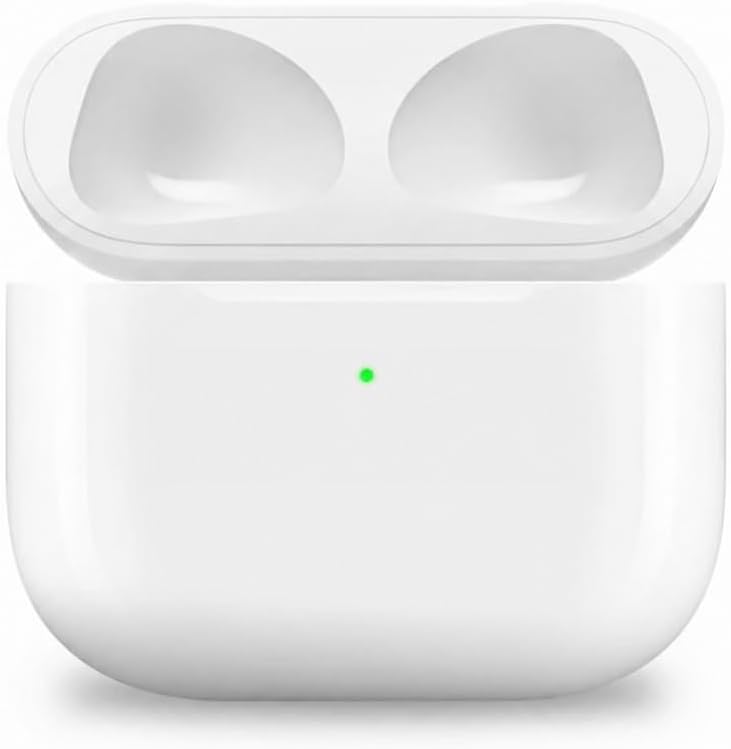 Replacement Charging Case for AirPods 3rd Generation (A2897/A2566/A2565/A2564/A2563) – USB-C & Qi Wireless Charging – Bluetooth Pairing Button – Case Only (No Earbuds)