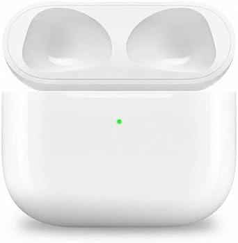 Replacement Charging Case for AirPods 3rd Generation A2897/A2566/A2565/A2564/A2563 USB-C & Qi Wireless Charging Bluetooth Pairing Button Case Only No Earbuds