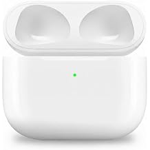 Replacement Charging Case for AirPods 3rd Generation A2897/A2566/A2565/A2564/A2563 USB-C & Qi Wireless Charging Bluetooth Pairing Button Case Only No Earbuds
