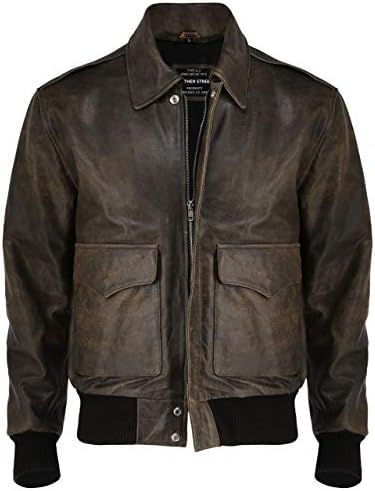 80s A-2 real leather bomber jacket ghg