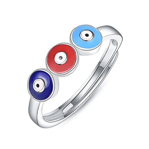 Bague contre le mauvais œil en argent bague de pouce cadeau fille