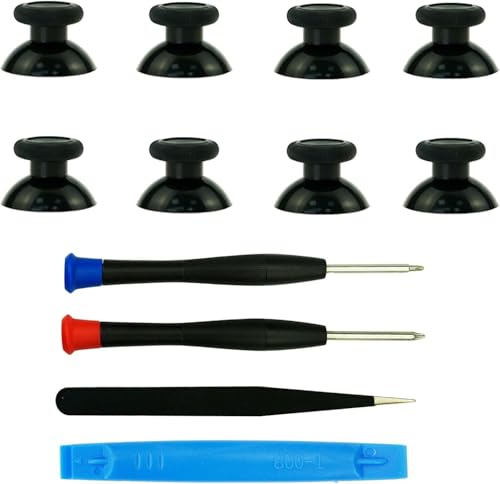 Image of CTHTBZ 8PCS Replacement Thumbstick for Xbox one S /X /Elite Controller, Joysticks Repair Kit for Xbox Series X S Controller, Custom Analog Thumb Sticks Parts for Xbox Core Controller-Black