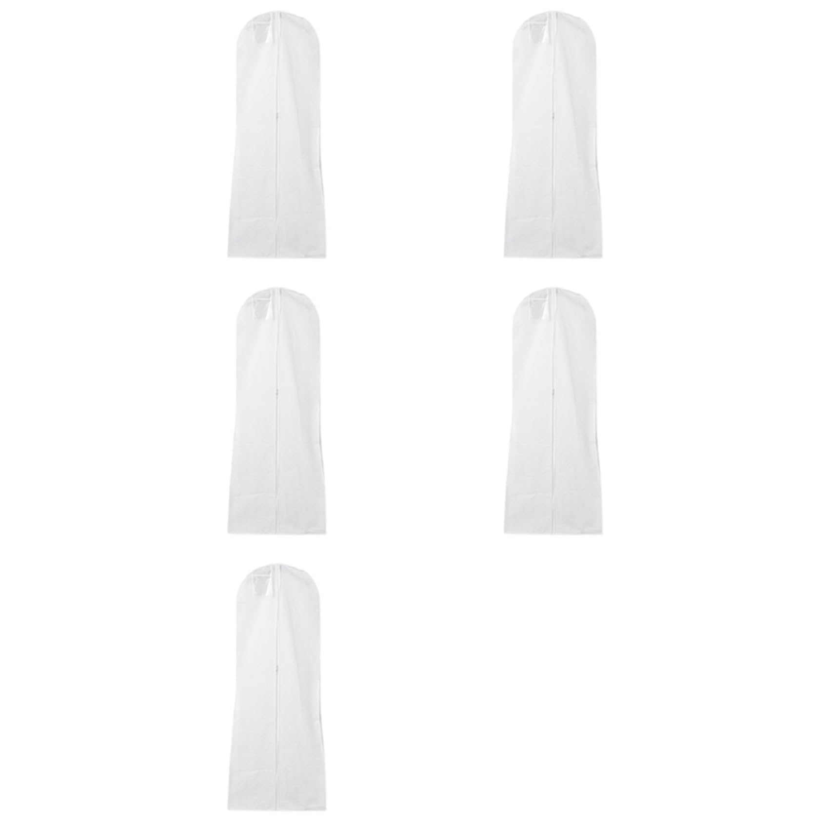 Hndhbfgrt 5X Long Wedding Dress Bag Cover Evening Dress Dust Cover Bridal Garment Bag Nonwoven Wedding Dress Dust Cover White