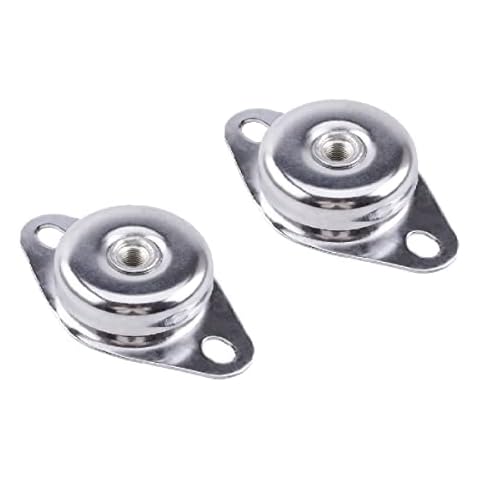 2pcs M10 Bell Type Vibration Mounts，Compression-Shear Cup Mount, Vibration Damper, Isolators Rubber Mounts, Shock Absorber Damper Bracket Anit Vibration Pad Bell Mount Feet Cover