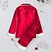 Couples Pajamas Matching Sets Trendy Fashion Family Christmas Pajamas Matching Sets 2025 Oversized Casual Silk Satin Xmas Pjs Matching Sets Long Sleeve Shirts Pants Holiday Couples Sleepwear