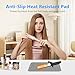 Quccefods Heat Resistant Mat Oversize Curling Iron Mat Silicone Hot Hair Tools Mat for Hair Straightener,Flat Irons,Hair Styling Tools Countertop protection Portable Travel Mat 14.2