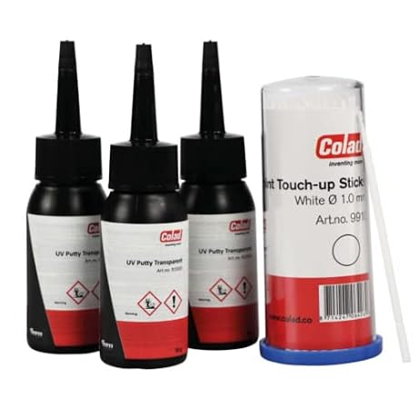 Colad 915033 UV Transparent Putty – Fast Curing Clear Repair Filler for Automotive Paint, Scratch Repair & Surface Preparation