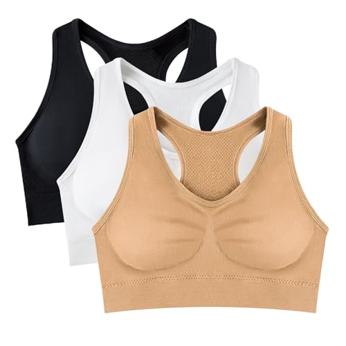 J COLOUR Top Feminina Academia Sutiãs Esportivo Sem Bojo e Sem Co...