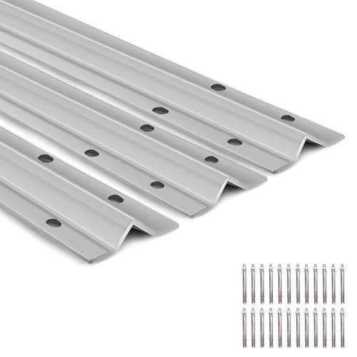 LAJIAOZ 12Ft rail V portails coulissants, acier galvanisé robuste