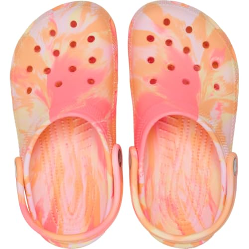 Image of Crocs Unisex-Child Classic Watercolor Marbled Clog