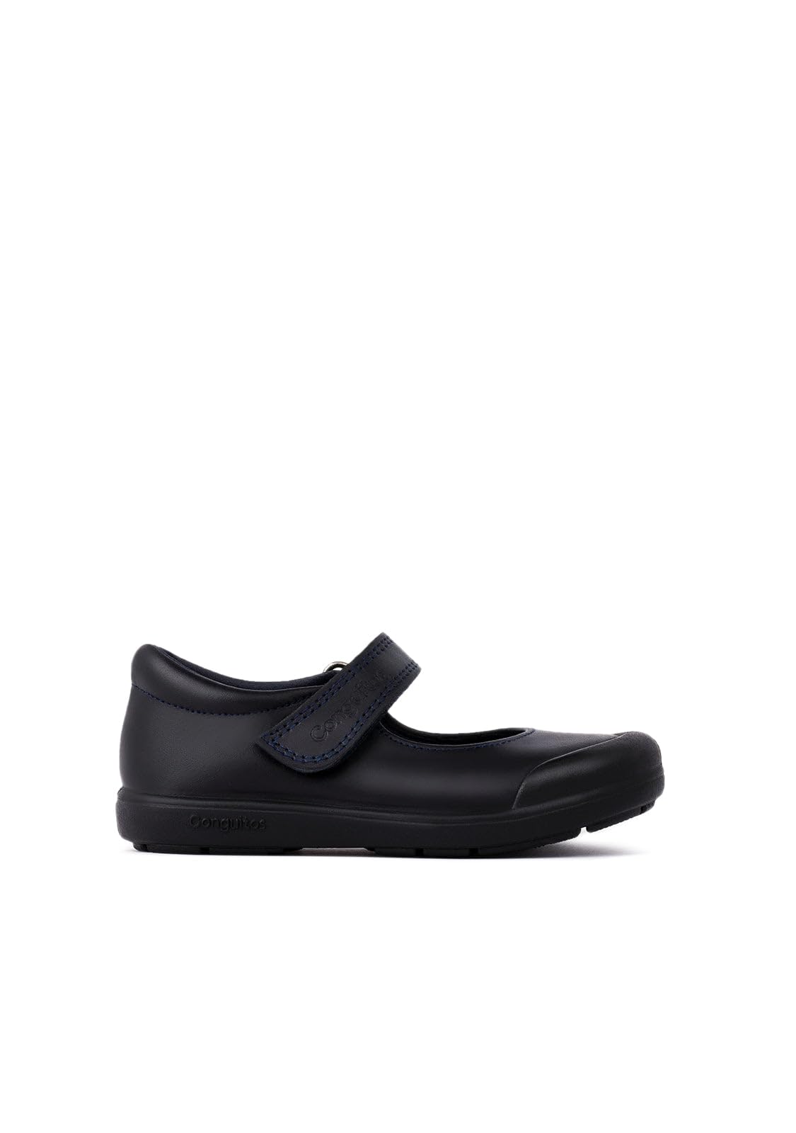 Conguitos Colegiales Marino Piel Lavable De Niña - Zapatos Colegiales Infantiles de Piel (Azul Marino/Talla 30)
