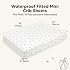 2-Pack Waterproof Pack and Play Sheets, Mini Crib Sheets Fitted for Boy, Girl - 38 x 26 Viscose from Bamboo Pack N Play Mattress Sheets for Graco, Toddler Playard Baby Crib Sheets Neutral (KeaSafari)