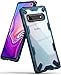 Ringke Fusion-X Designed for Galaxy S10 (6.1") Case, Built in Dot Matrix Rear PC Anti-Cling Renovated Bumper Military Drop Tested Defense Double Protection Cover for Galaxy S10 (2019) - Space Blue