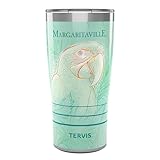 Tervis Traveler Margaritaville - Lyrical Triple Walled Insulated Tumbler Travel Cup Keeps Drinks Cold & Hot, 20oz, Stainless Steel