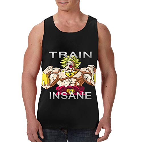 Lhgs5sv Broly Train Insane Men's Tank Top Loose Sleeveless Shirt Gym Vest