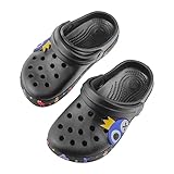 Qegtidv Boys Girls Clogs Kids Cute Cartoon Garden Clogs Toddler Non-Slip Breathable Slide Sandals Be