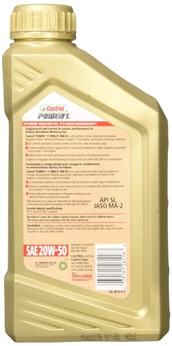 Image of Castrol Power RS V-Twin 20W-50 Full Synthetic 4-Stroke Motorcycle Oil (06116)