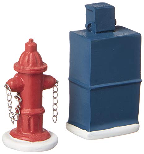 Department 56 Village Fire Hydrant And Newspaper Box Accessory Set Of 2, Multicolor, 5 x 1,981.2 x 5 cm - Image 3